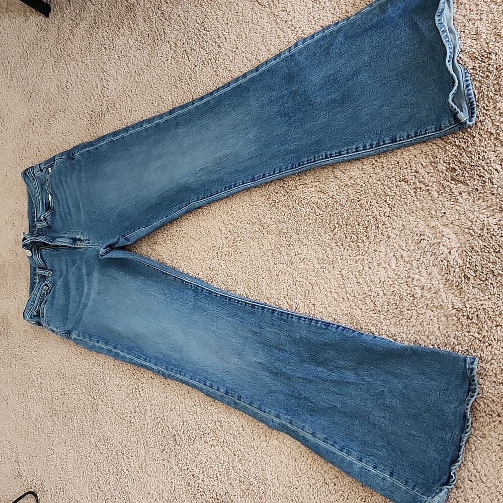 GAP Women's Blue Flare & Wide Leg Jeans
